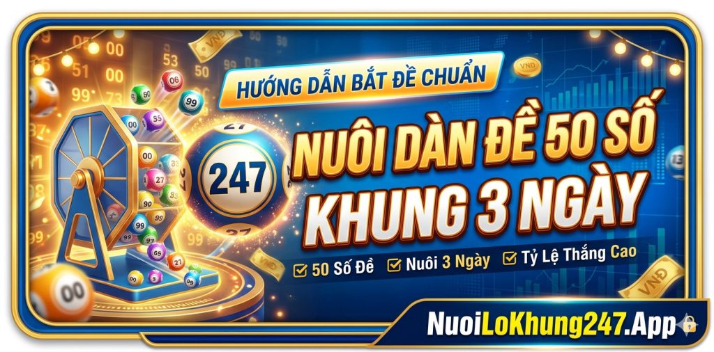 Nuôi dàn đề 50 số khung 3 ngày