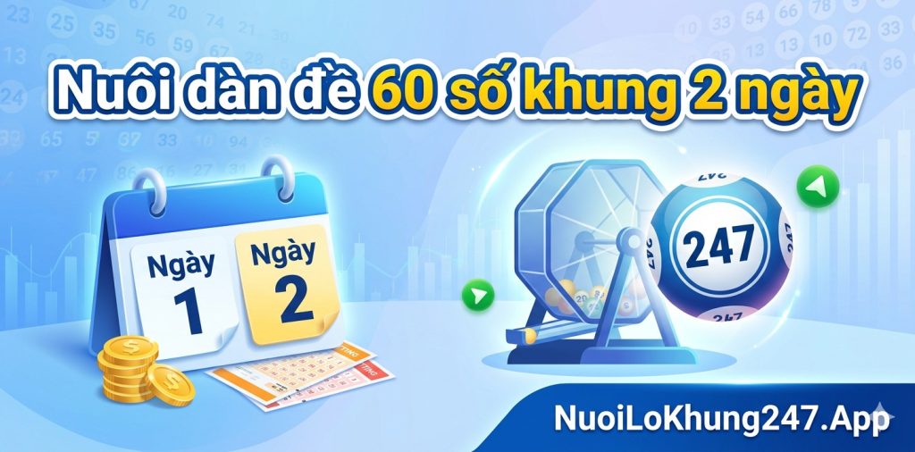 Nuôi dàn đề 60 số khung 2 ngày