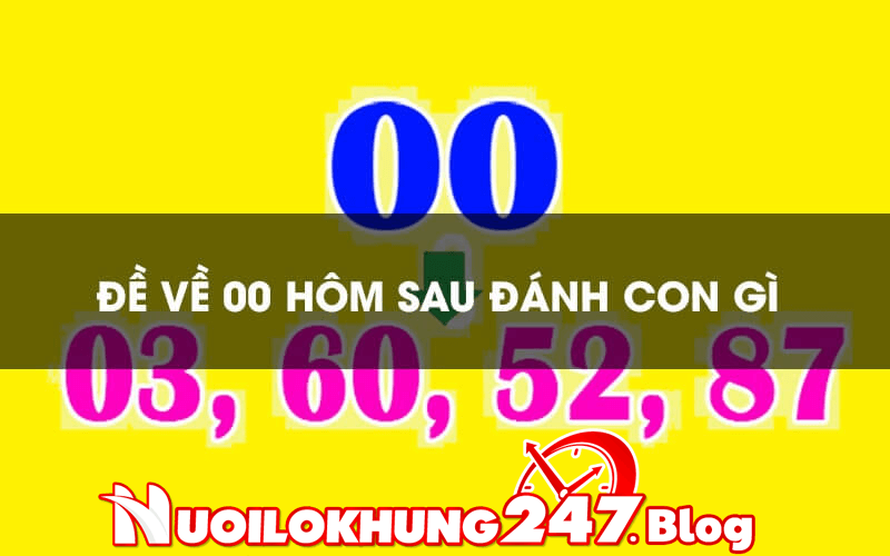 Hôm sau đánh con gì khi đề về 00