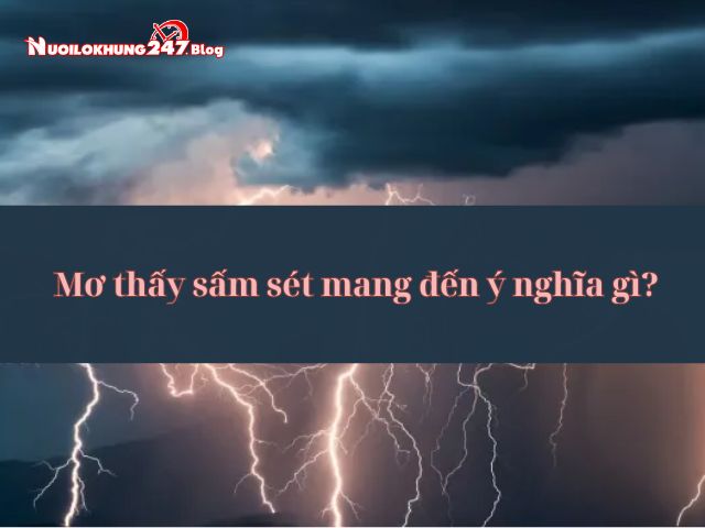 mơ thấy sấm sét