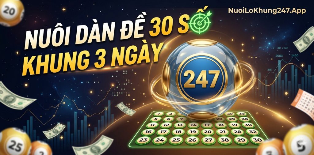 Nuôi dàn đề 30 số khung 3 ngày